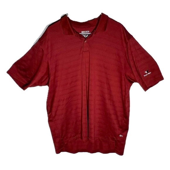 Adidas Climacool Men’s Golf Shirt Collared Polo - Size XL - Dark Red - Picture 1 of 7